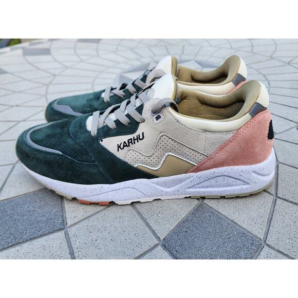 Karhu Finland ARIA Linnut Silver Burch June Bug Unisex Trainers 12 - Picture 9 of 10